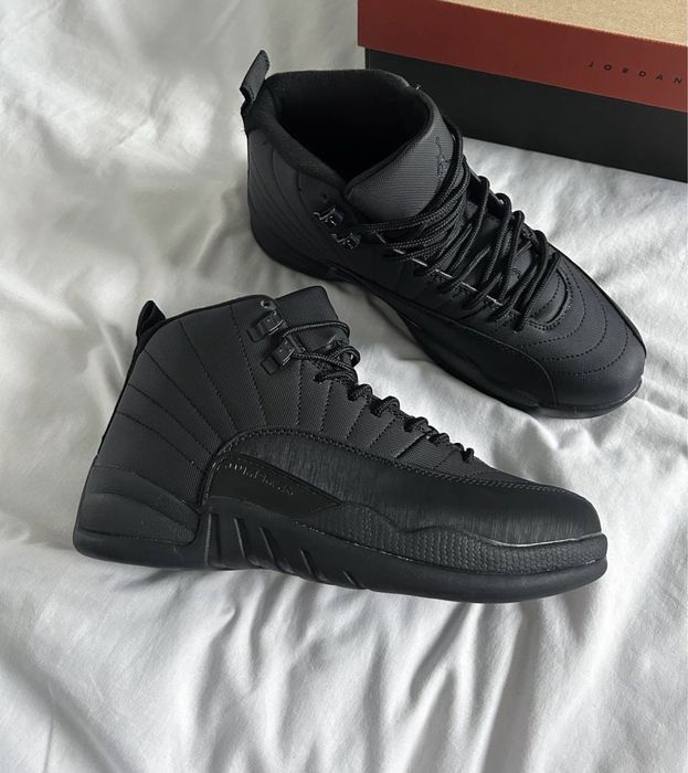 36-45 р кросівки Nike Air Jordan 12 Retro Winterized 'Triple Black'