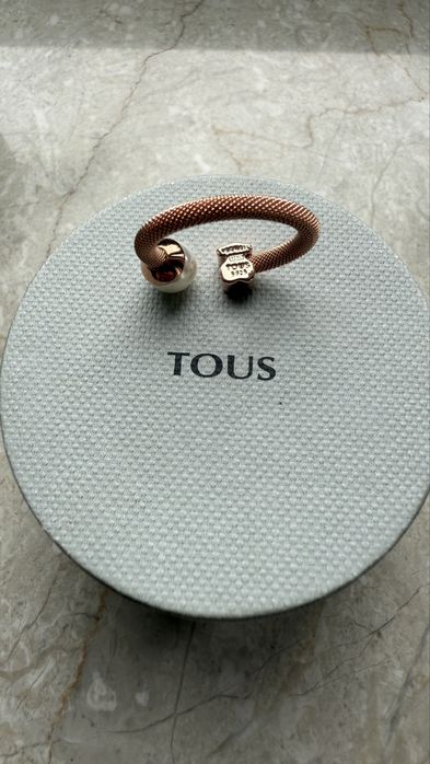 Tous piękny  pierscionek z perła miś