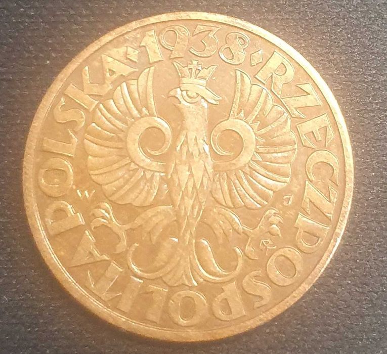 5 gr groszy 1938 , stan II