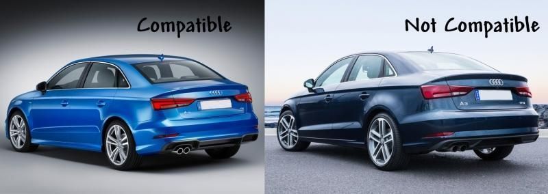 Difusor Audi A3 8V Sedan (2016 a 2019) S-Line