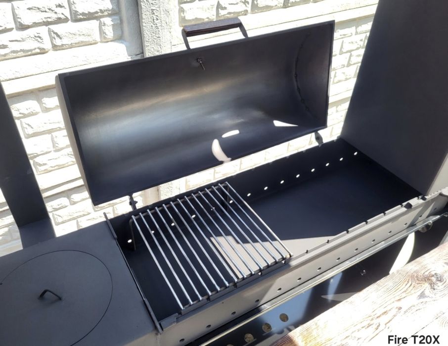 • 4мм! ПОСИЛЕНИЙ Мангал 4в1 з Дахом/Кришею, Коптильня та Піч Під Казан