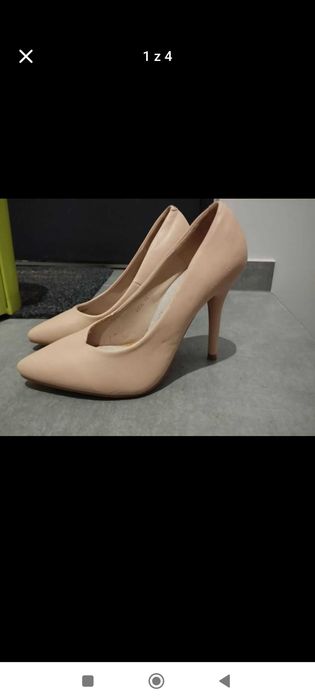 Beżowe szpilki rozmiar 35