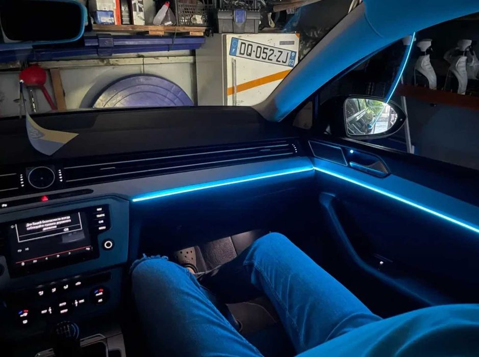 Контурная Ambient подсветка салона на все марки авто LED RGB Освещение