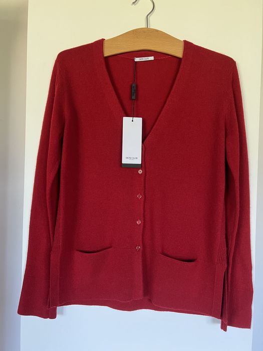 Czerwony sweter Deni Cler (z metką)