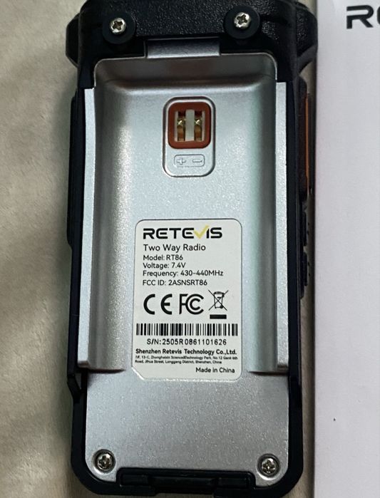 Рація портативна радіостанція Retevis RT 86  ,далекобійна ,на 30 км, 1800 грн.