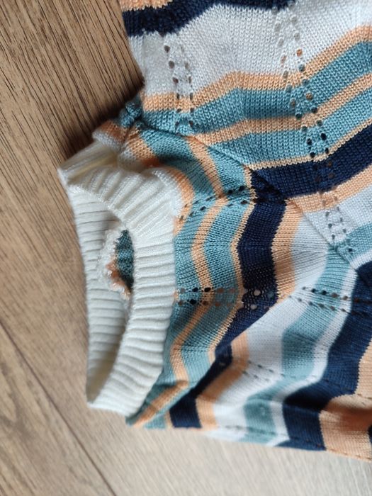 Krótki rozpinany sweter vintage S/M Dolce Vita bolerko, narzutka 36/38