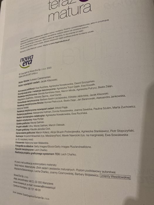 Nowa teraz matura matematyka