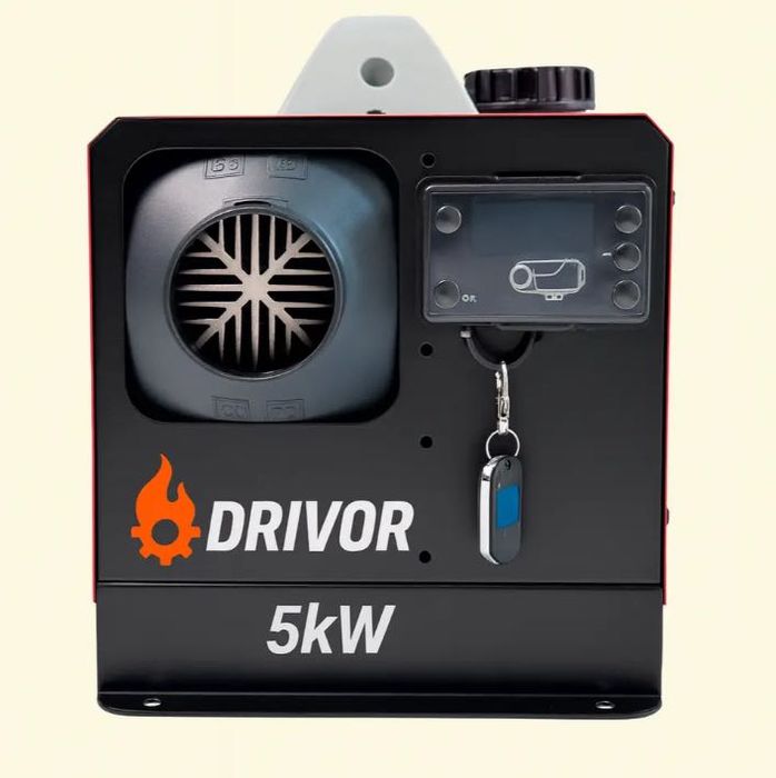 Автономка  дизельна Drivor 5 кВт (12В/24В/220В) з LCD-дисплеєм та ДК