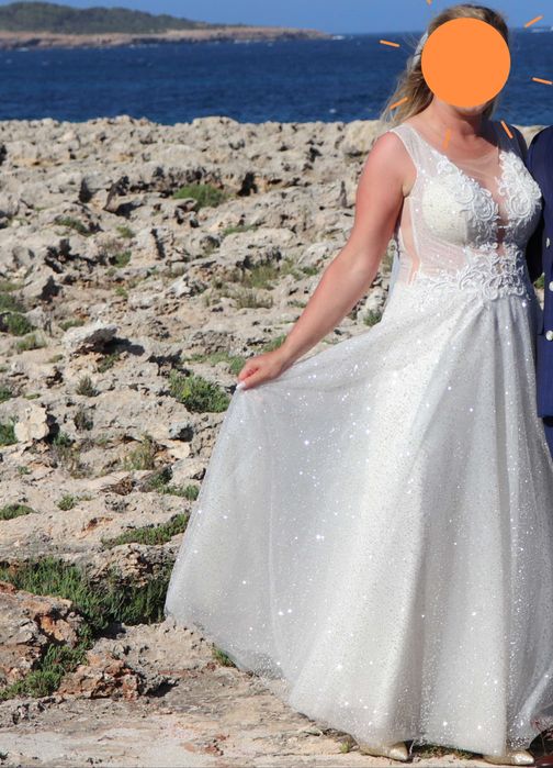 Piękna Suknia Ślubna ecru