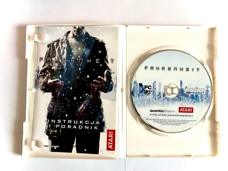 Fahrenheit  gra PC PL 6/6 BEZ RYS !!! 1xDVD-ROM PL