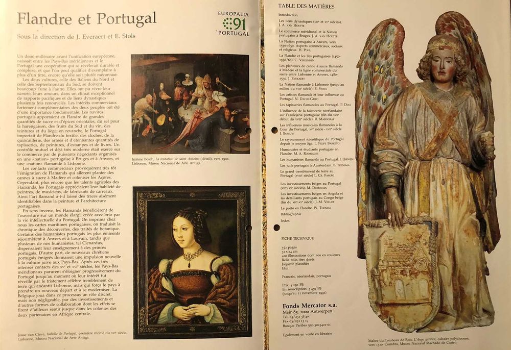 Ficha Flandre et Portugal. Au confluent de deux cultures.