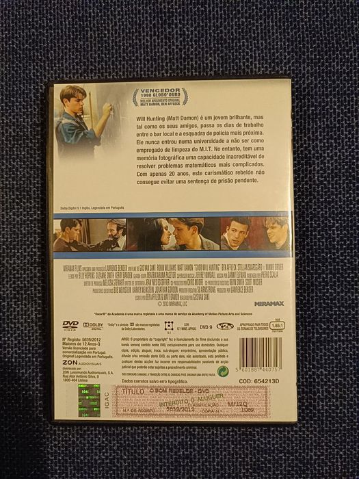 DVD do filme "O Bom Rebelde" (portes grátis)