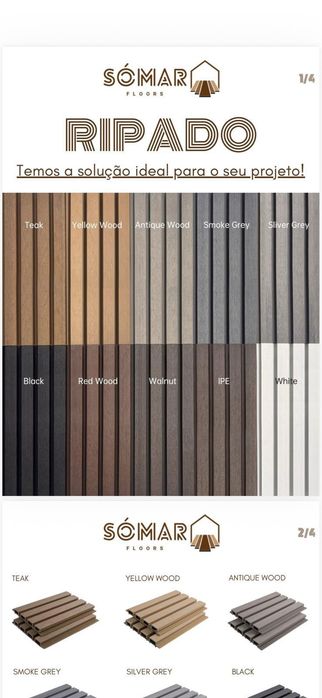 Ripado Exterior WPC: fachadas e muros