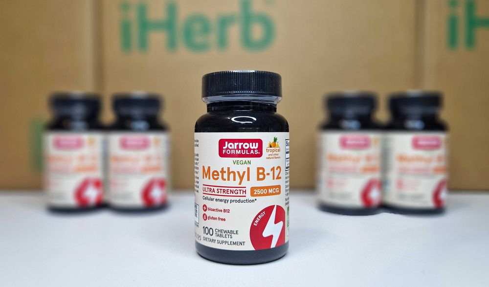 Jarrow Formulas Methyl B-12, вітамін B-12 метилкобаламін, 100 таблеток