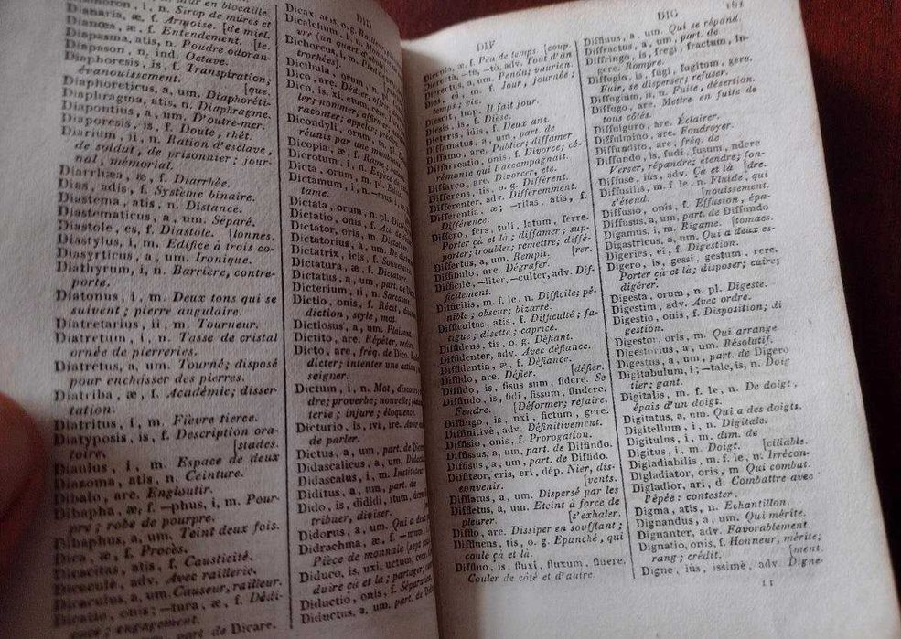 Dicionário 1866 - Latin - Français