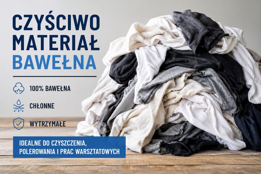 Czyściwo bawełna chłonne warsztaty serwisy mechanika