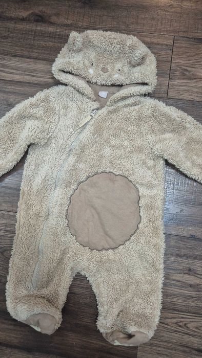 007 R pajacyk ocieplacz miś tu rozmiar 74-80 tj. 9-12 miesięcy