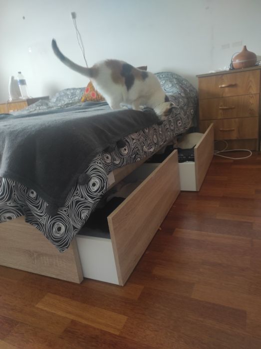 Cama Moviflor com 4 gavetas