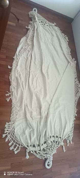 Cama de rede em linho