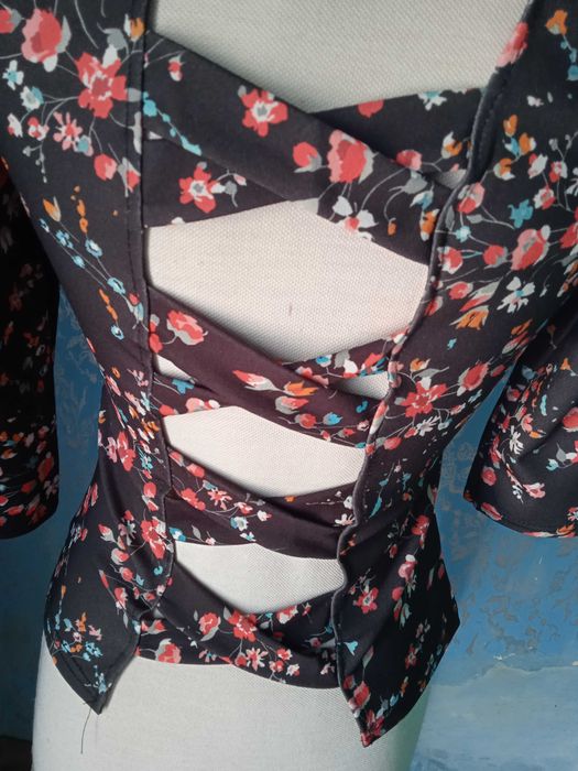 Camisola vintage costas com travessas