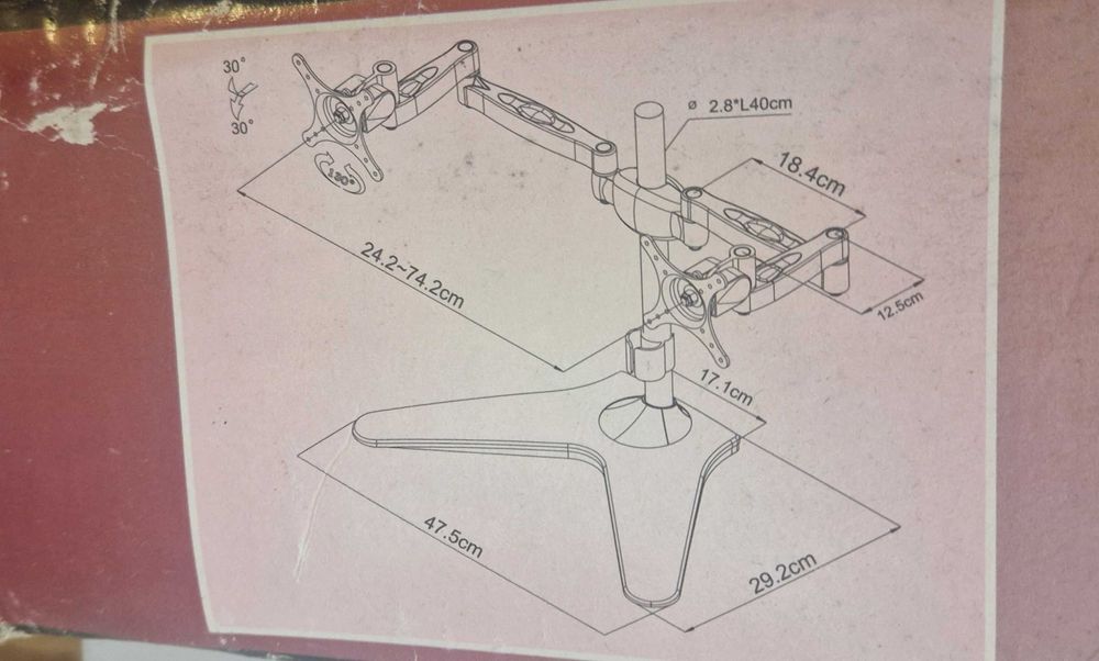 Suporte duplo para monitores *novo*