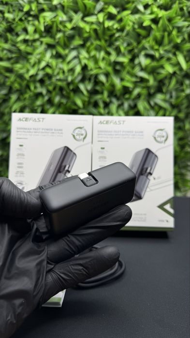 Качесвенный не большой павербанк 5000 mAh 20w PD QC Acefast гарантия