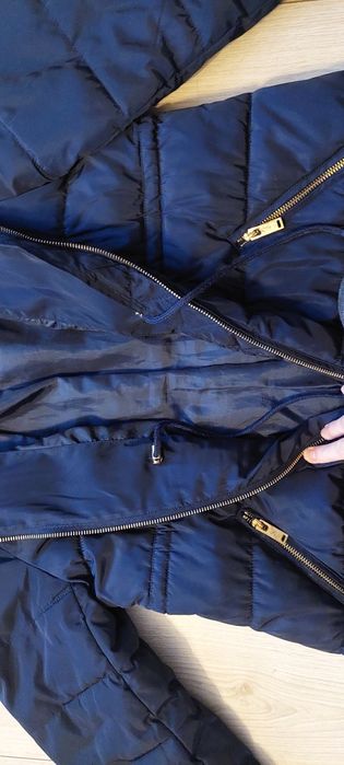 Kurtka ciążowa zimowa H&M Mama, rozmiar S, kolor granatowy