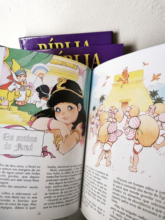 Bíblia para as crianças - 2 Livros e 2 cassetes áudio