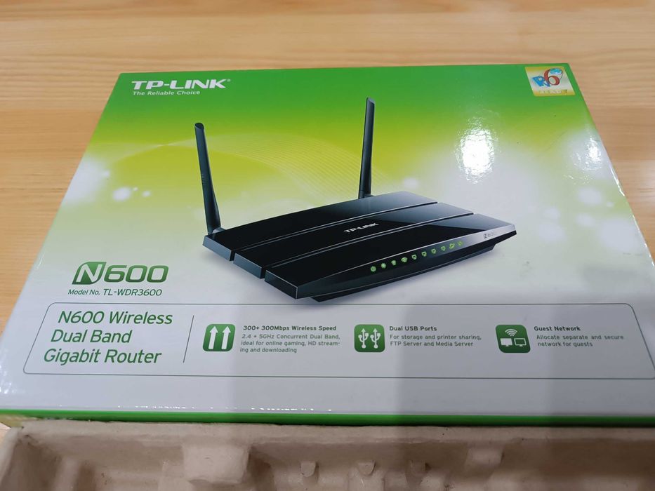 Router TP-Link N600 TL-WDR3600 – OpenWrt 23.05 + LuCI – stan bardzo dobry