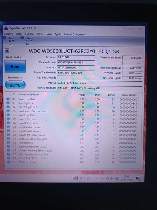Disco duro 500gb 2.5 sata