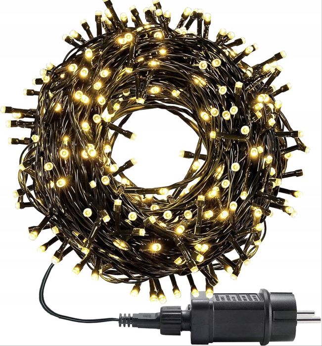Łańcuch świetlny WISD 200 diod LED, 23 m, ciepła biel