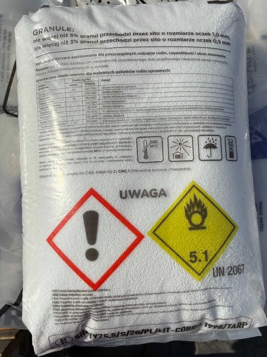 Saletra anvistar 34%N worek 25 kg
