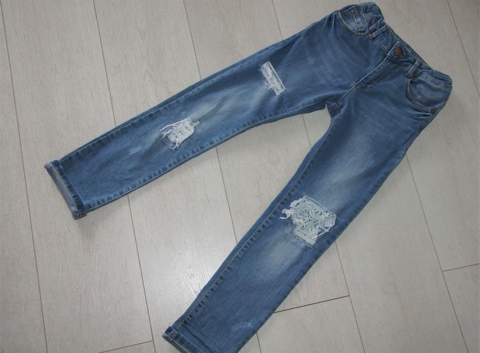 ZARA   spodnie jeansowe