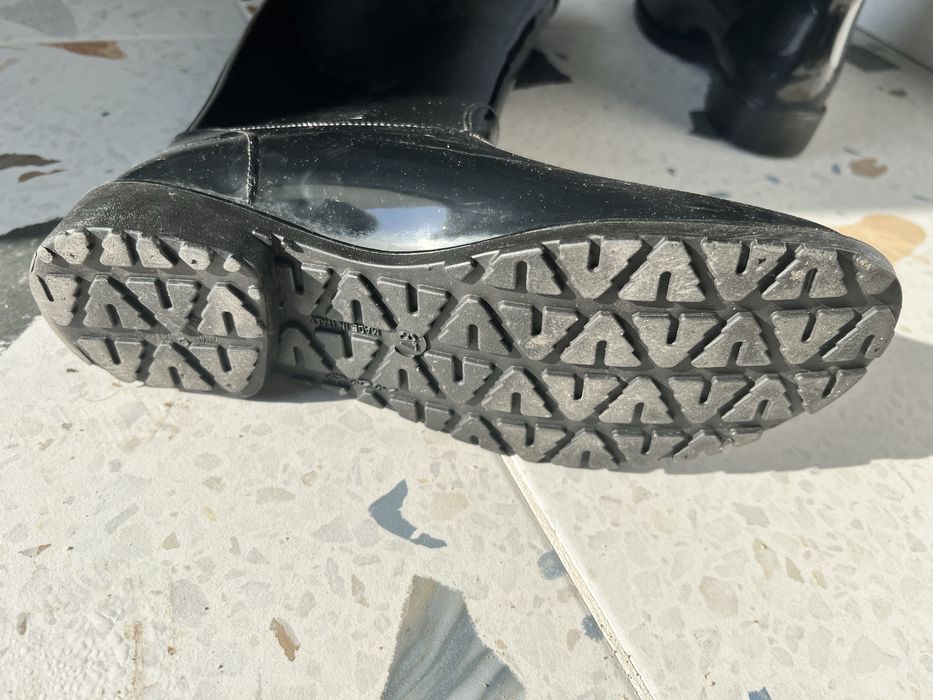 Włoskie wysokie czarne kalosze r.37