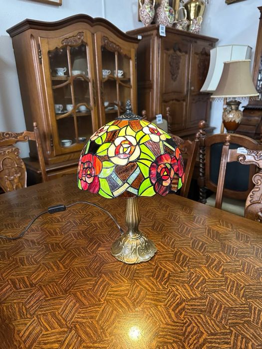 Настільна лампа в стилі Тіффані вітраж настольный торшер 7812