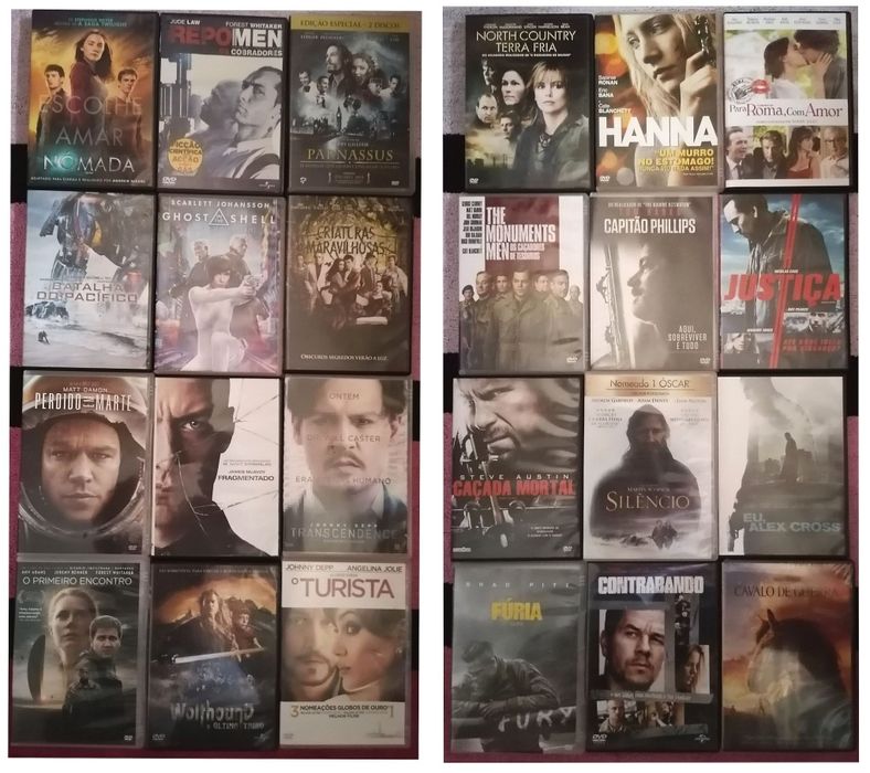 Lote 210 DVD's originais (LOTE 37)