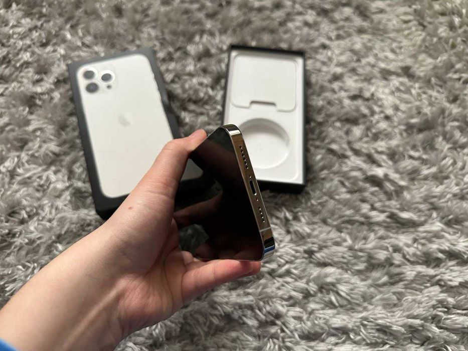 IPhone 13 Pro Max 128GB Silver – Stan Idealny, Bateria 84% +etui