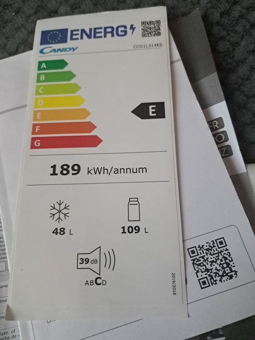 Lodówka  Candy  3 letnia