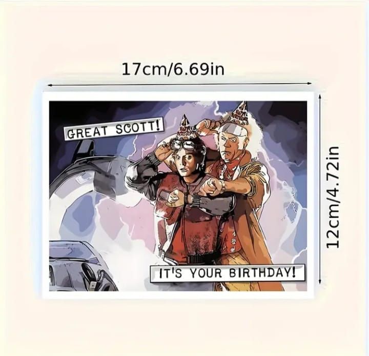 Cartão de Aniversário Back o The Future