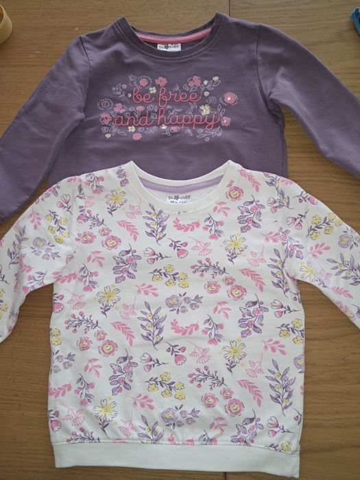 Bluza wkładana kwiatki 98 zestaw