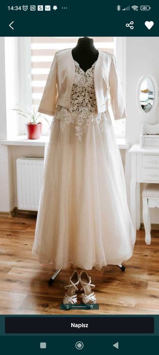 Suknia śluba 42 44 46 plus size