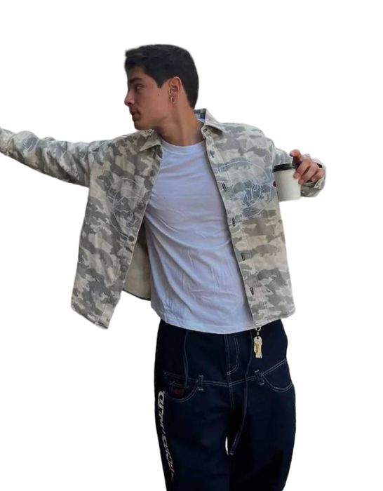 Верхня Сорочка ECKO UNLTD X BERSHKA куртка бершка еко жакет jacket