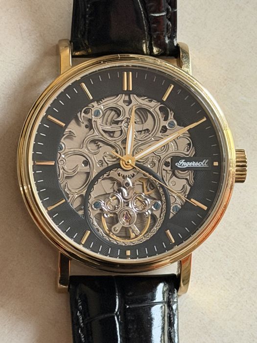 Zegarek męski Ingersoll Automatic 22jewels, skeleton, wymiary 45/53/10