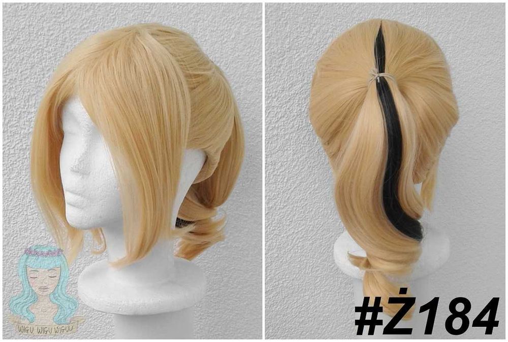 Chloe Queen Bee Miraculum żółta blond peruka z kitką cosplay wig