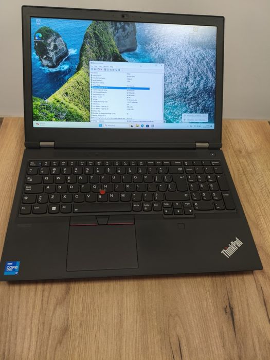 #6510 Lenovo ThinkPad P15 G2 i7-11850H 32GB 512SSD T1200 4GB W11P FV23% GW12 100% sRGB 300Nit