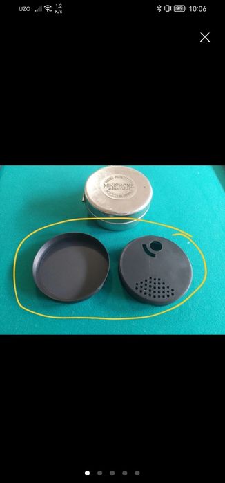 Caixa som preta para Mikiphone Vintage gramofone