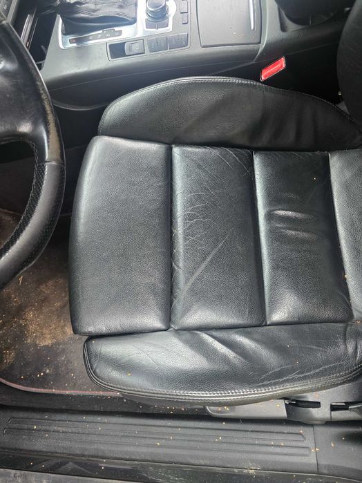Fotele kanapy wnętrze Audi A6 C6 S line skóra Europa grzane