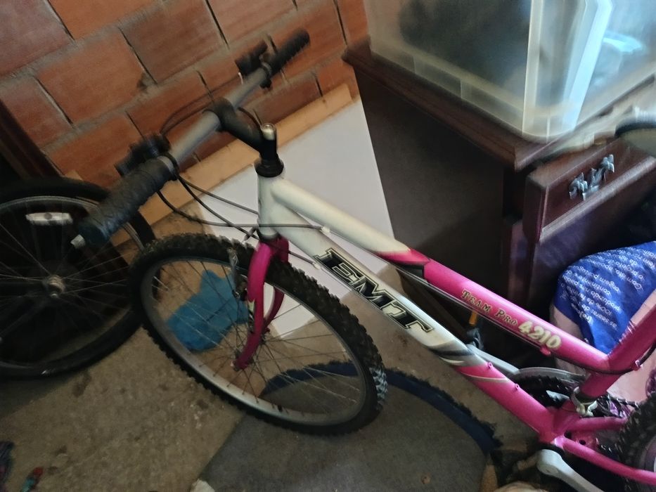 Bicicletas para andar cor roxy como novo resto dois só trocar câmeras do ar...