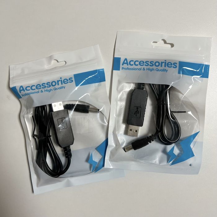 Шнур кабель адаптер для роутера з USB на 9V 12V