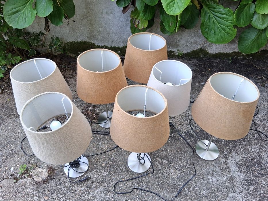 Candeeiro cromado 55cms